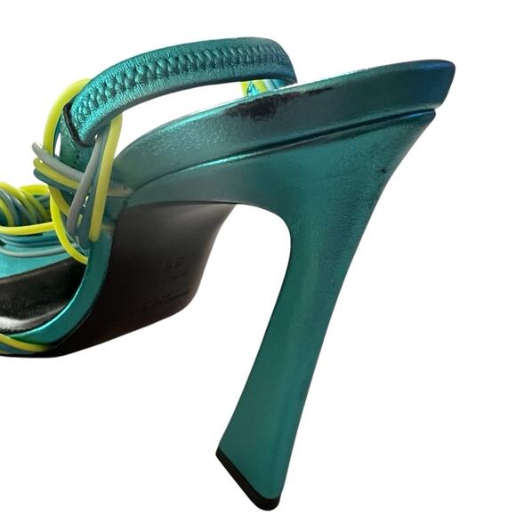 Saint Laurent Pool 105  Multi Strap High Heel Slingback Sandals EU 36 US 6 - Picture 9 of 13